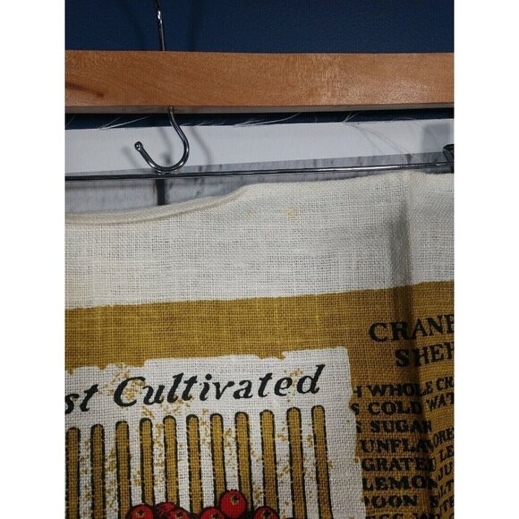 Vtg KayDee Handprint Linen The American Cranberry - Picture 4 of 4